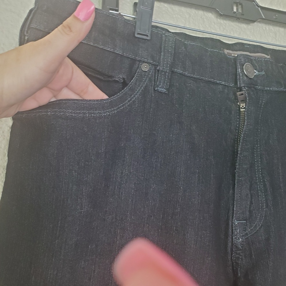 34 Heritage - Size 38/30 Relaxed Straight Black Jeans - Picture 6 of 13